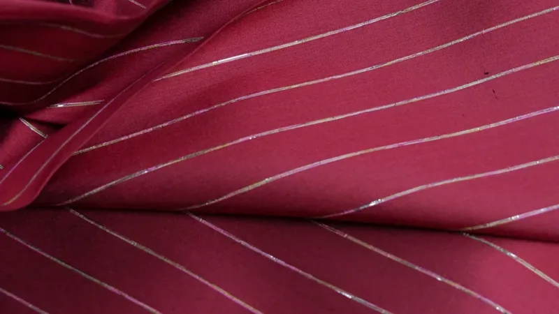 Silk Multicolour Stripe, Red
