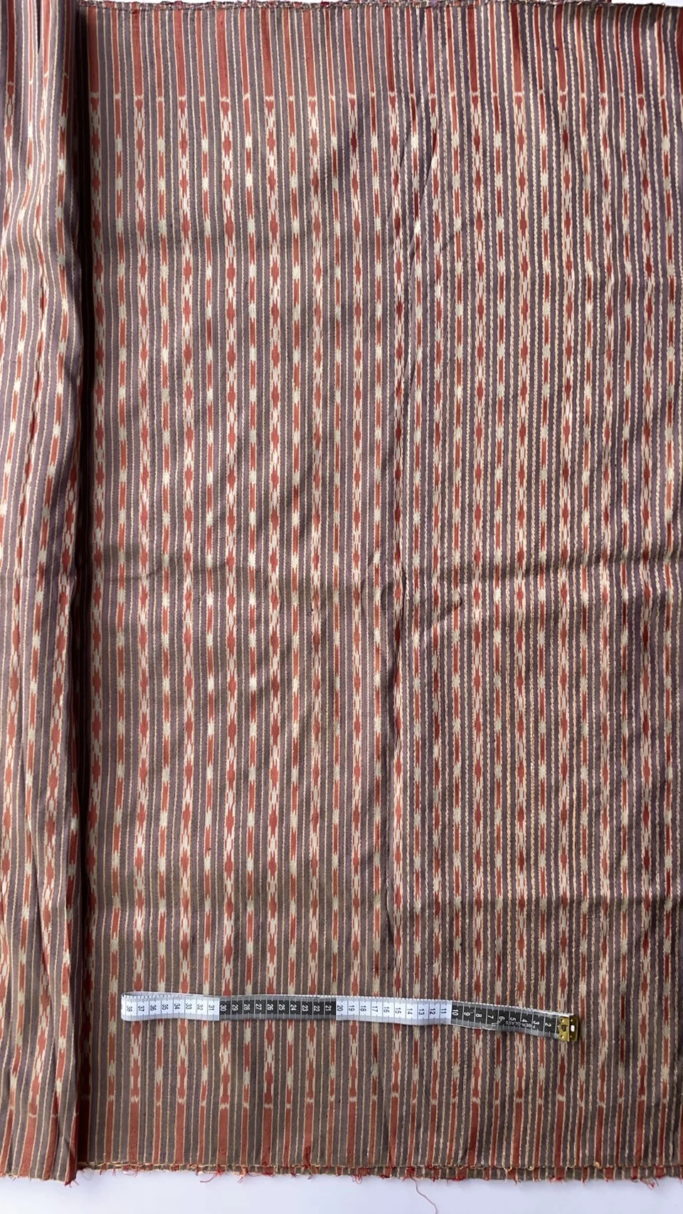 Ikat Native Silk, Luk Pu Pattern, Grey-Purple and Light Deep Plum