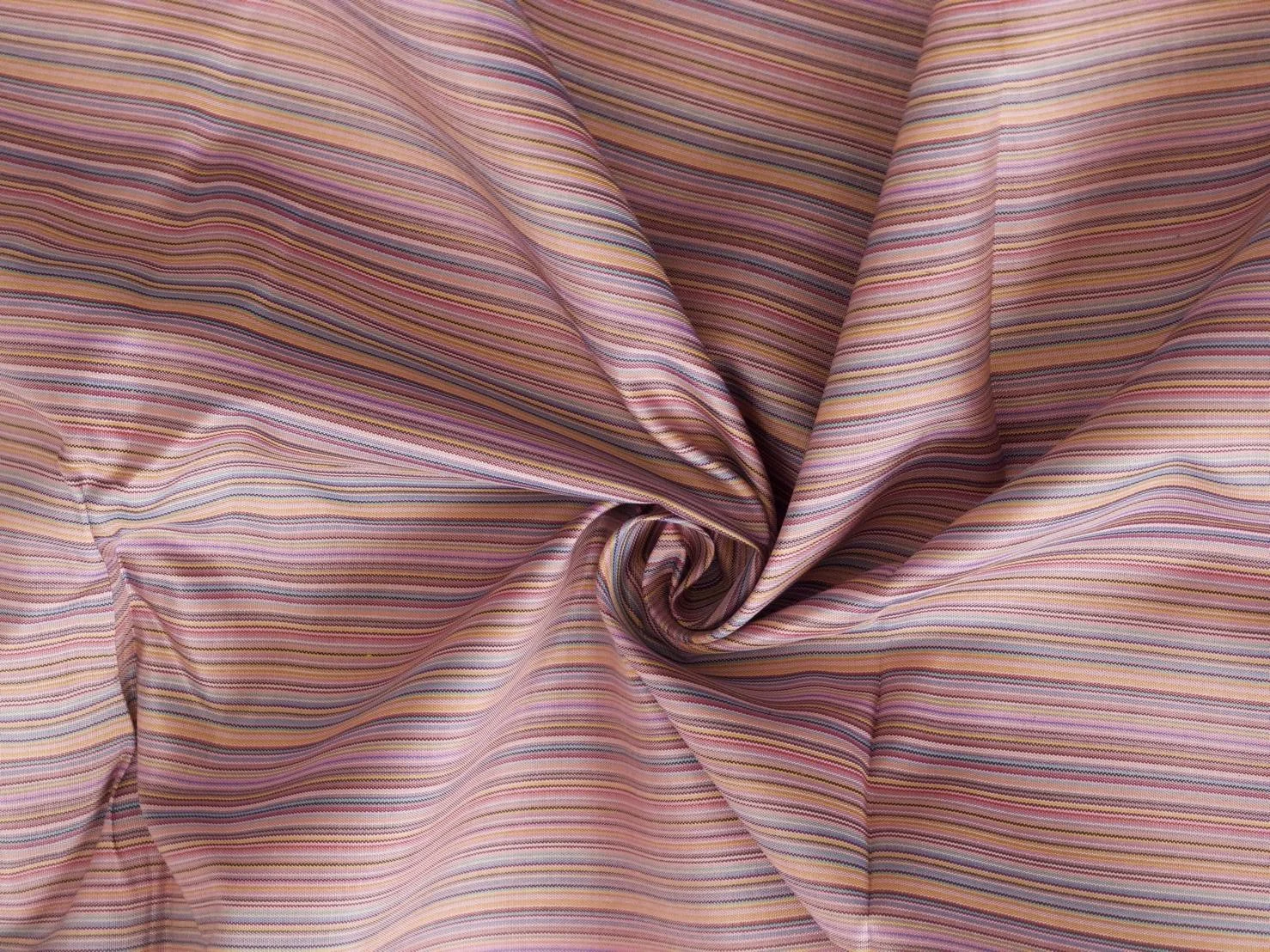 Silk Multicolour Stripe, Pink-Beige-Brown