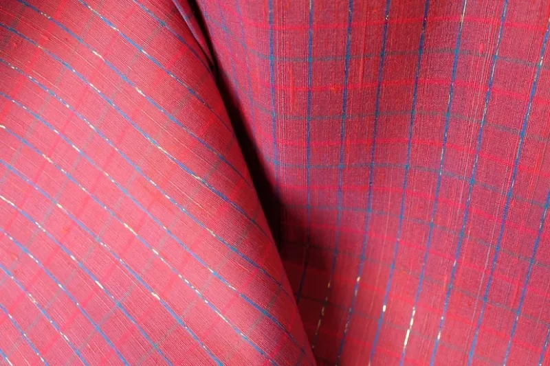 Silk Multicolour Stripe, Red