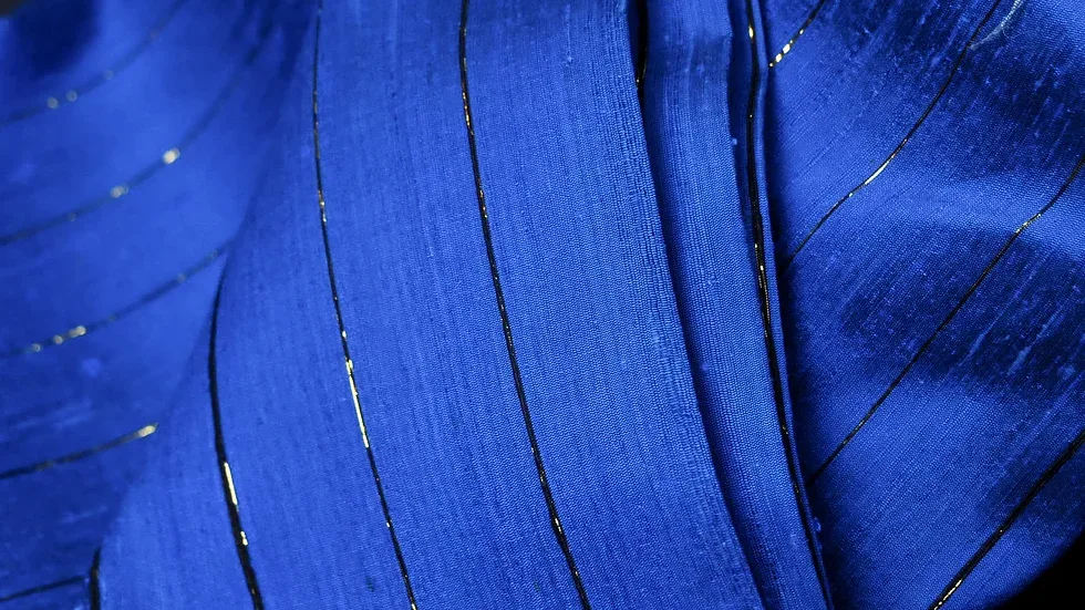 Silk Multicolour Stripe, Blue