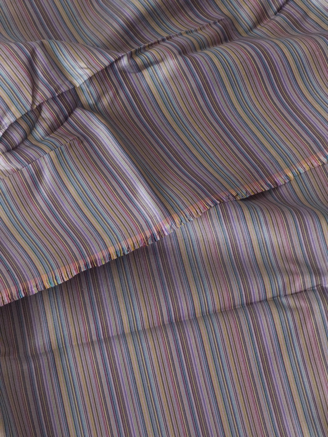 Silk Multicolour Stripe, Purple and Dark Grey