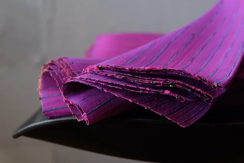 Silk Multicolour Stripe, Purple