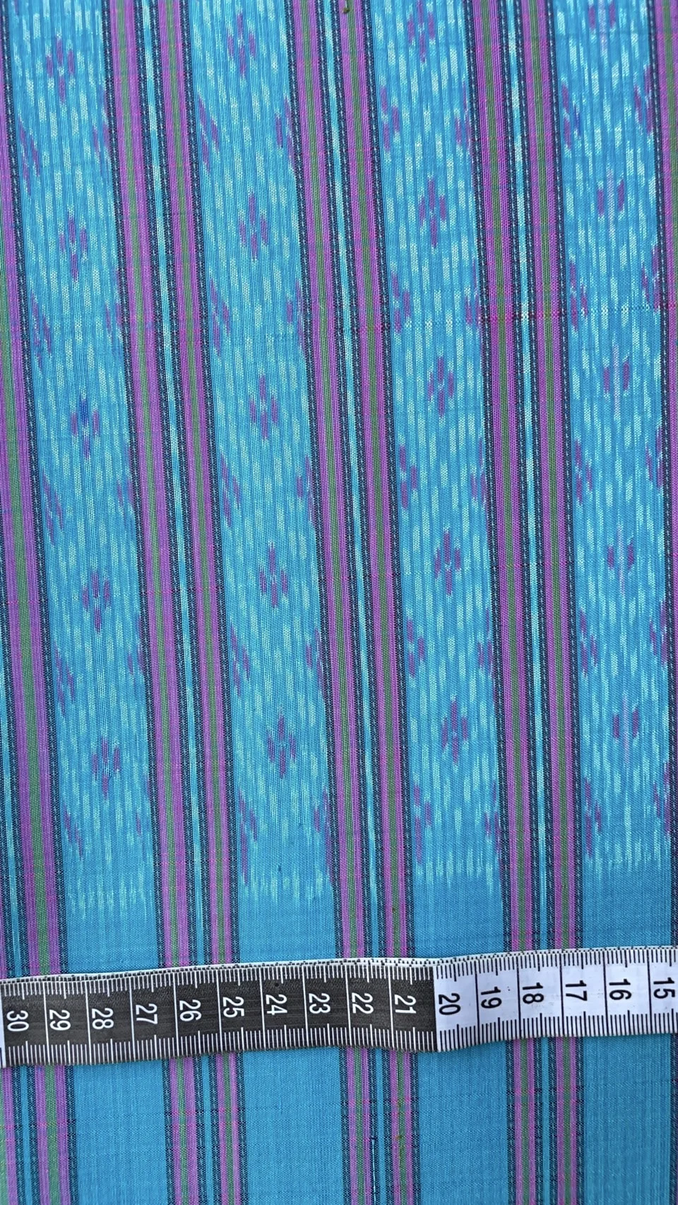 Ikat Native Silk, Hol Pattern, Sky Blue