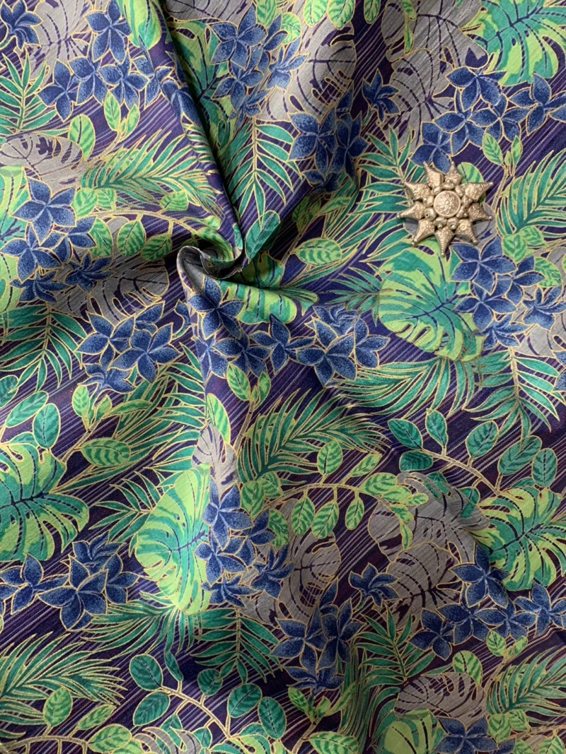Printed Silk, Smooth Weave, Multicolour