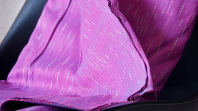Silk Multicolour Stripe, Purple