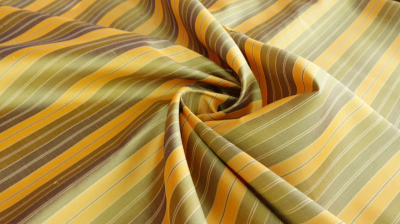 Silk Gingham Check, Yellow and Green