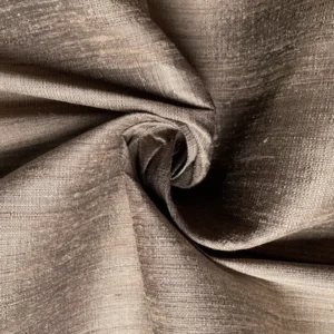 Naturally Dyed Slubbed Silk, Heavy Textured, Coffee Brown