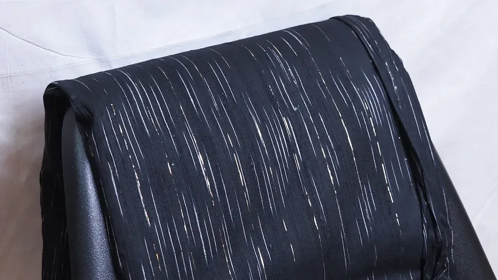 Silk Multicolour Stripe, Black