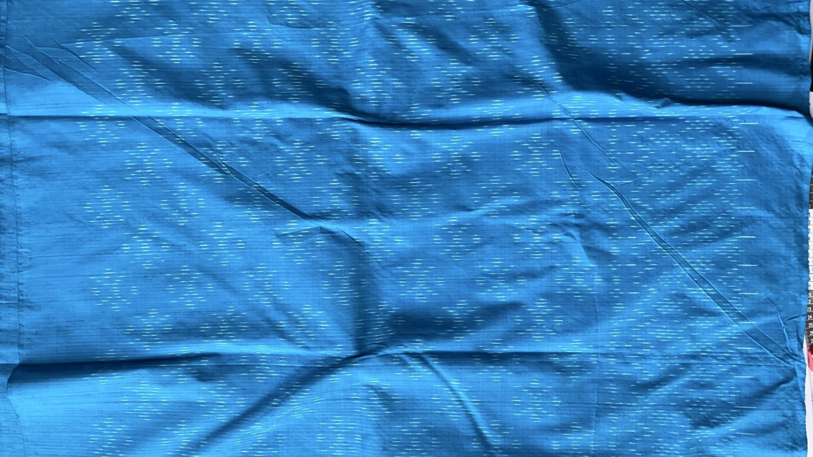 Ikat Native Silk, Dok Kaew Pattern, Light Blue