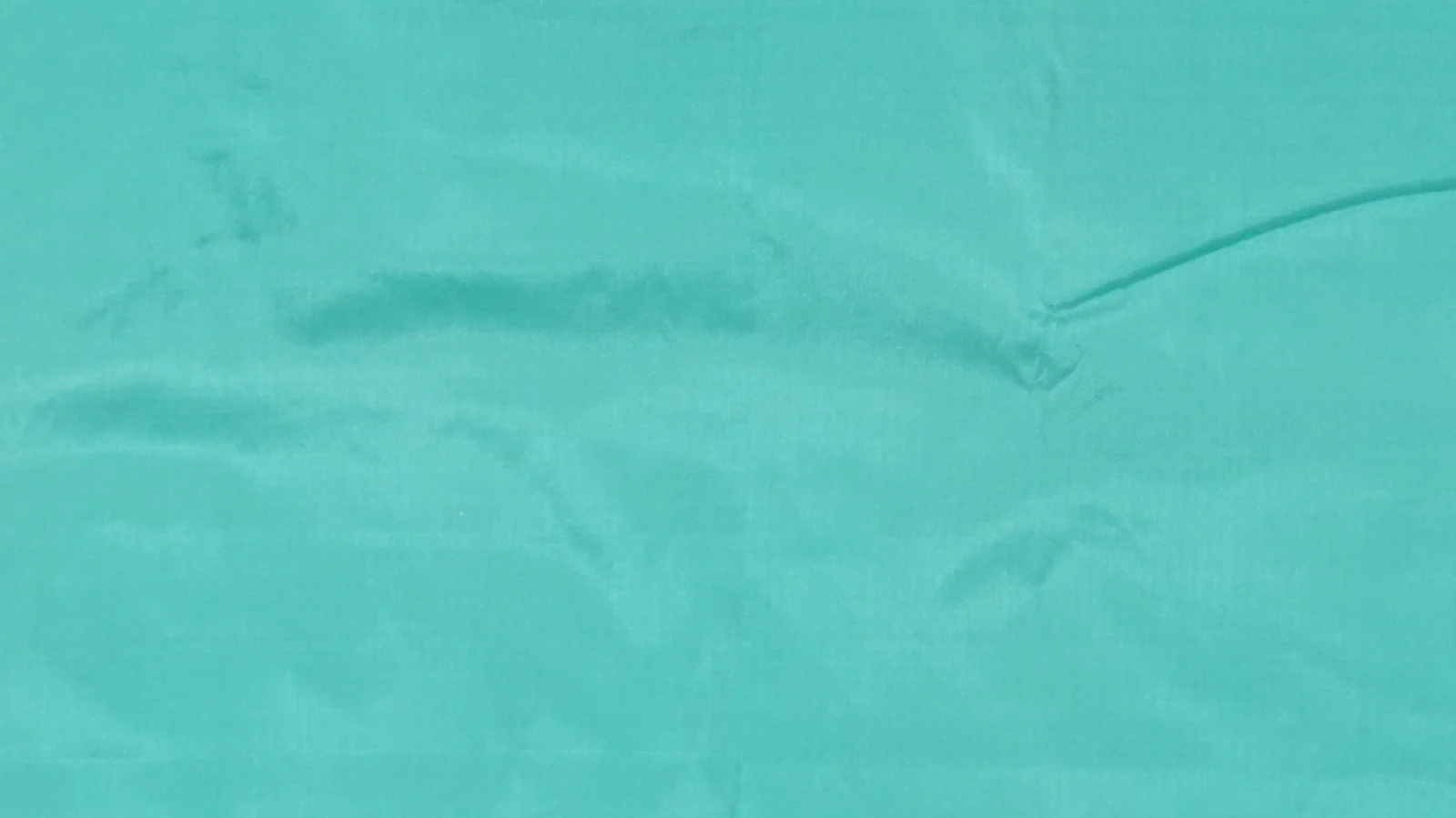 Solid-Colour Silk, Smooth Weave, 2-Ply, Turquoise Green