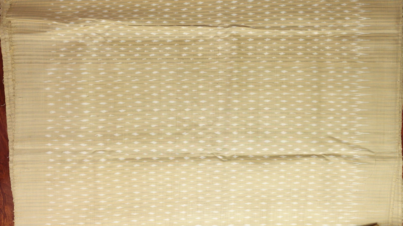 Ikat Native Silk, Cream Yellow