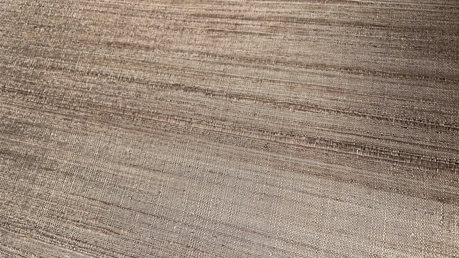 Naturally Dyed Slubbed Silk, Heavy Textured, Coffee Brown