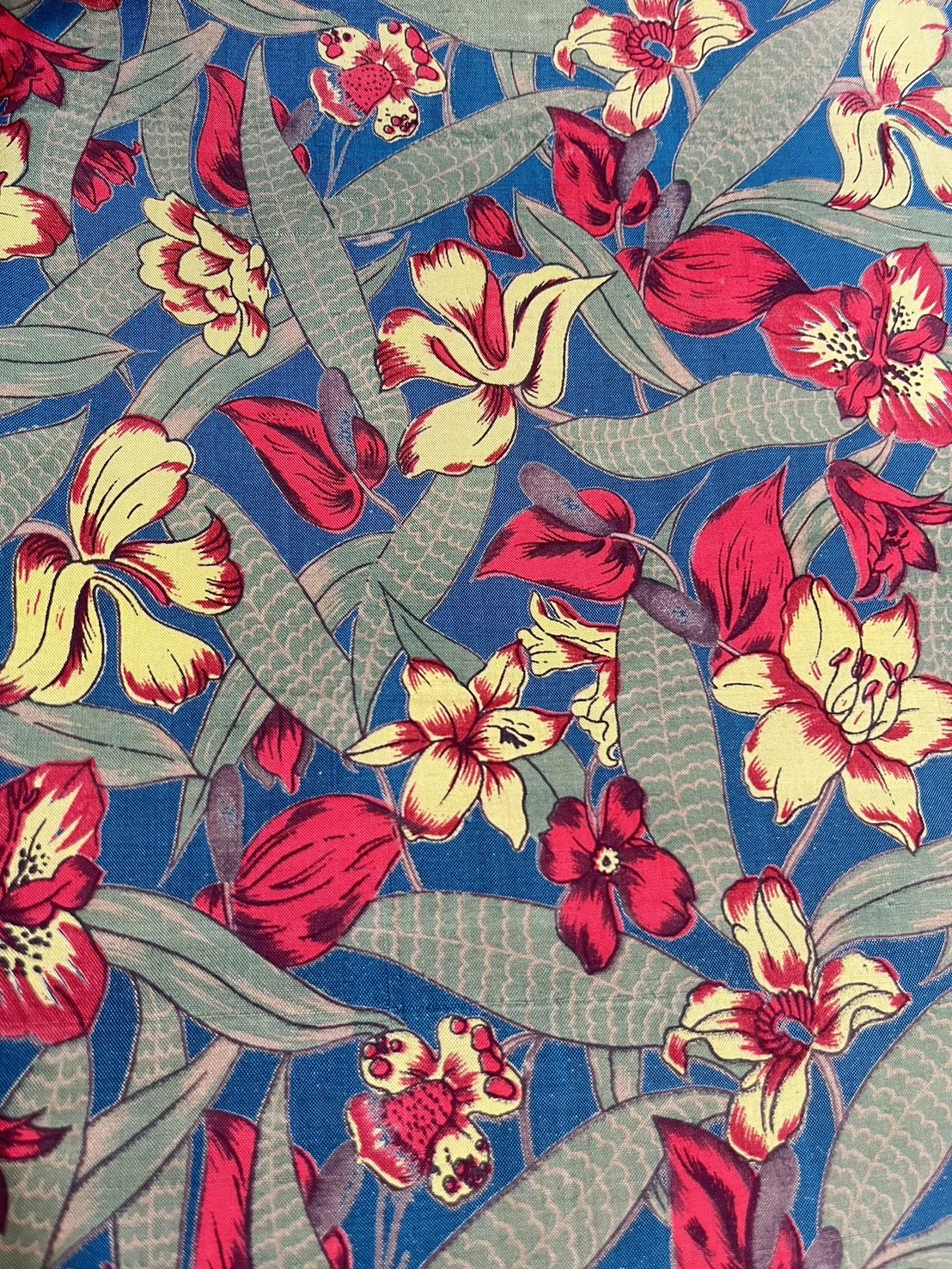 Printed Silk, Textured, Floral Print, Multicolour