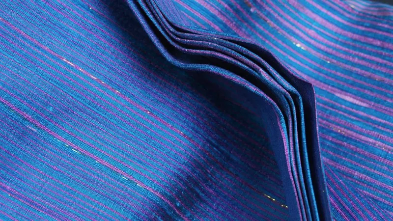 Silk Multicolour Stripe, Blue