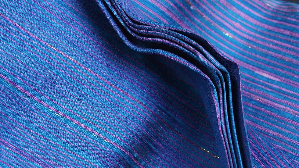 Silk Multicolour Stripe, Blue