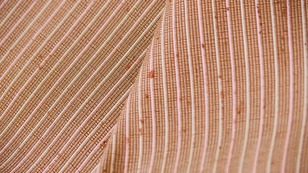 Silk Multicolour Stripe, Brick Brown