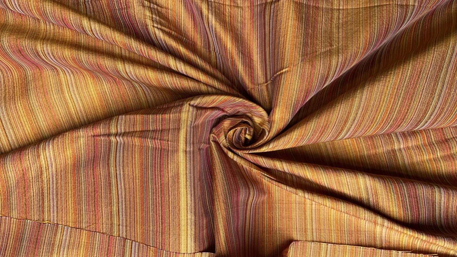 Silk Multicolour Stripe, Orange