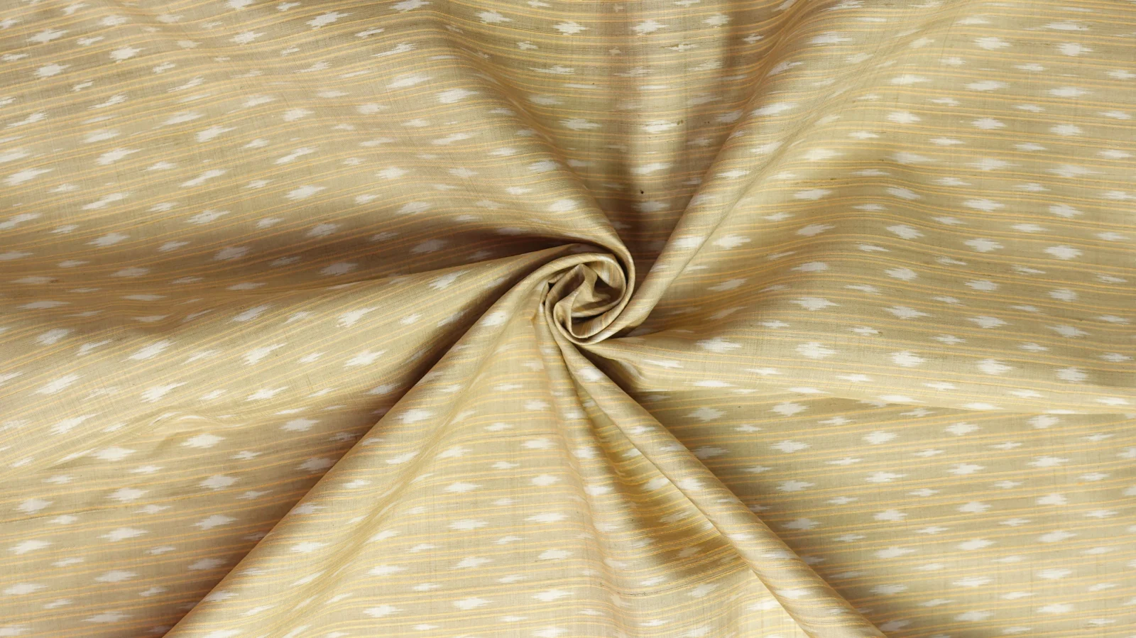 Ikat Native Silk, Cream Yellow