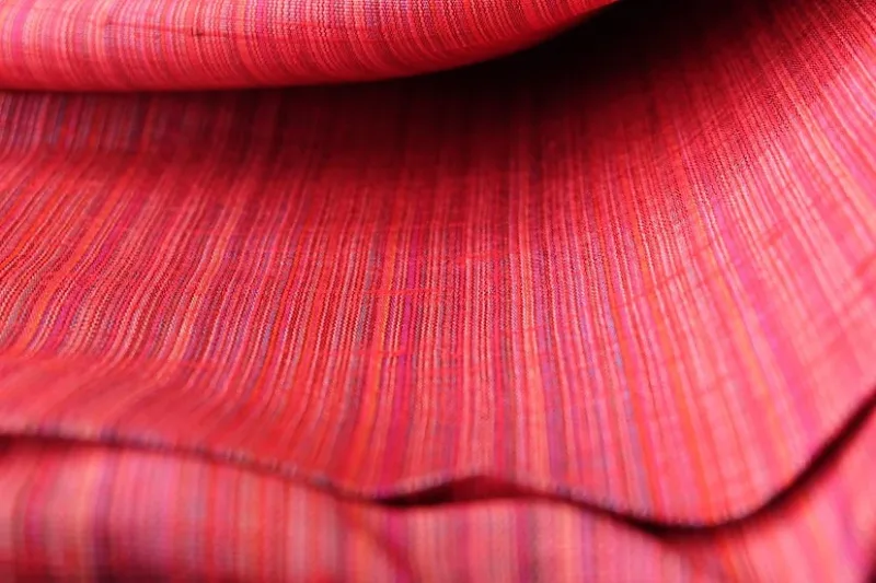 Silk Multicolour Stripe, Red