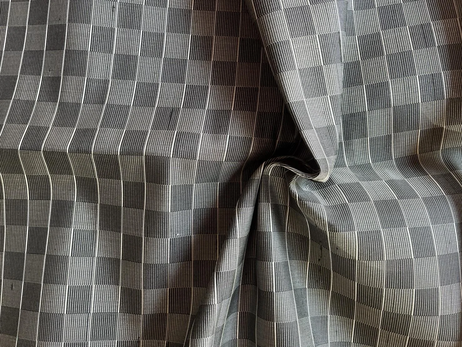 Silk Houndstooth, White and Black
