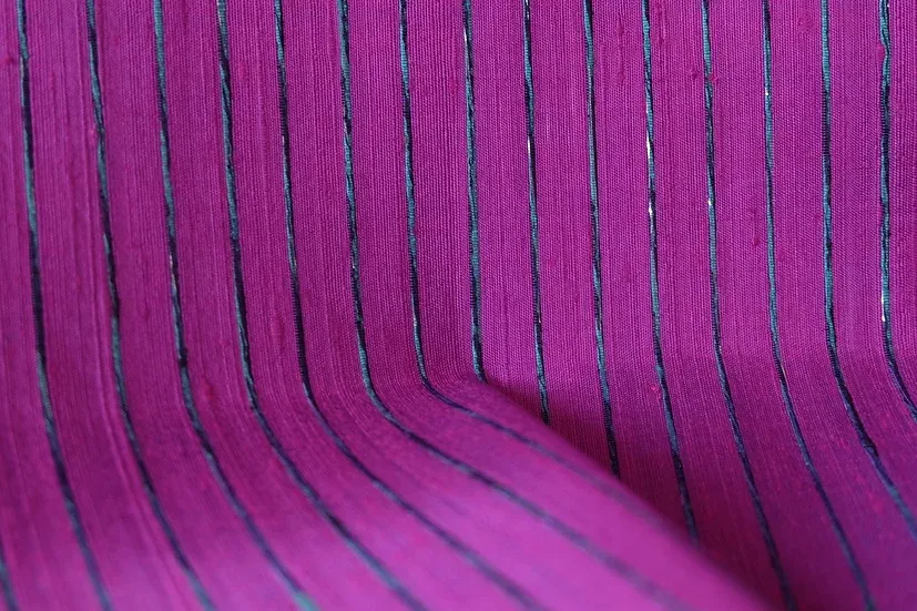 Silk Multicolour Stripe, Purple