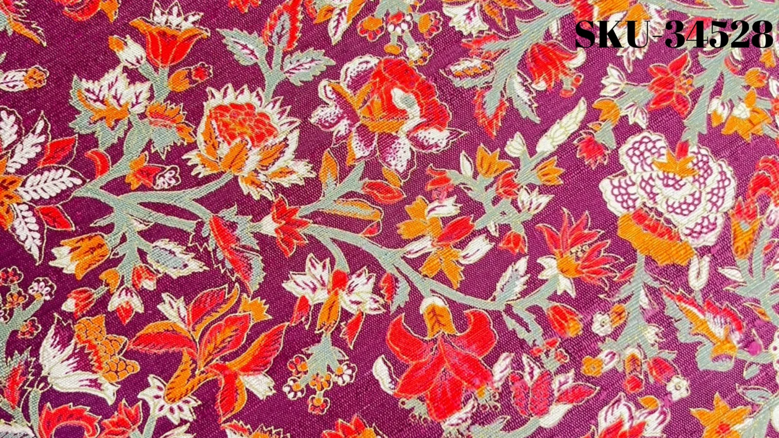 Printed Silk, Textured, Floral Print, Multicolour
