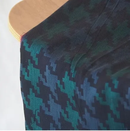 Machine-Woven Spun Silk, Wide Width, Black