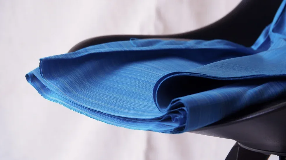 Silk Multicolour Stripe, Sky Blue