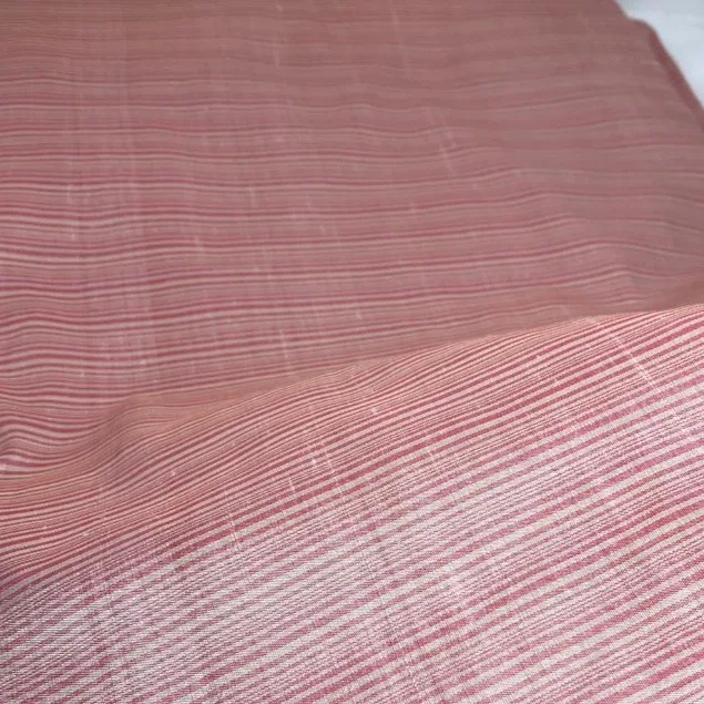 Silk Multicolour Stripe, Pastel Pink