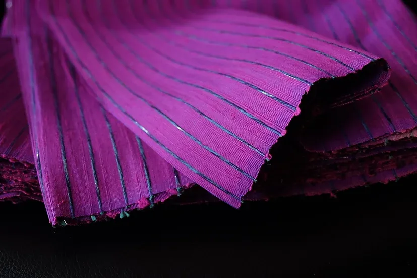 Silk Multicolour Stripe, Purple
