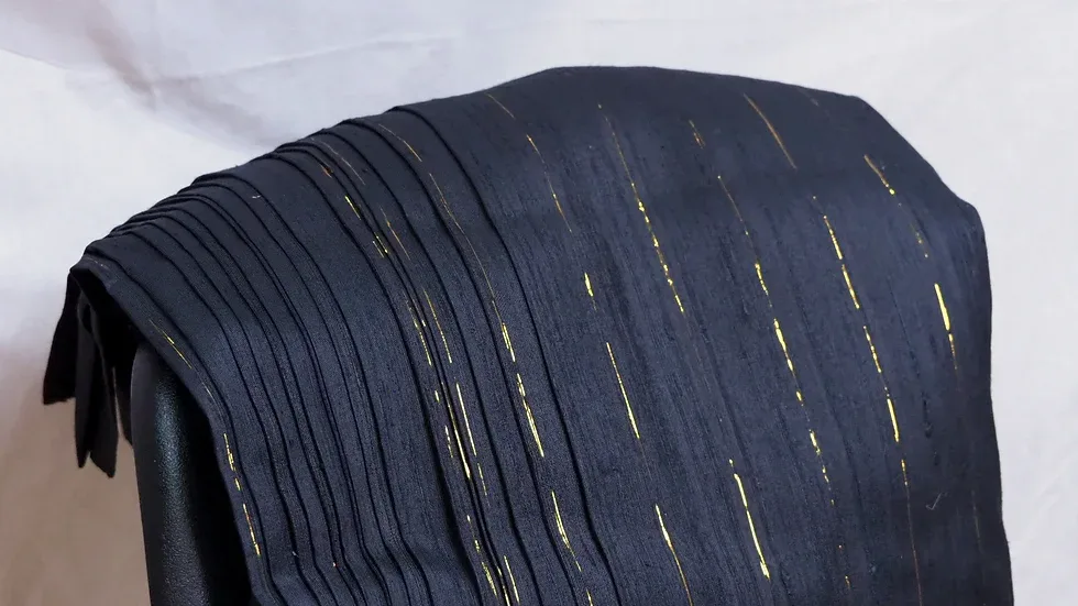 Silk Multicolour Stripe, Black