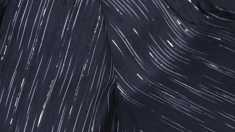 Silk Multicolour Stripe, Black