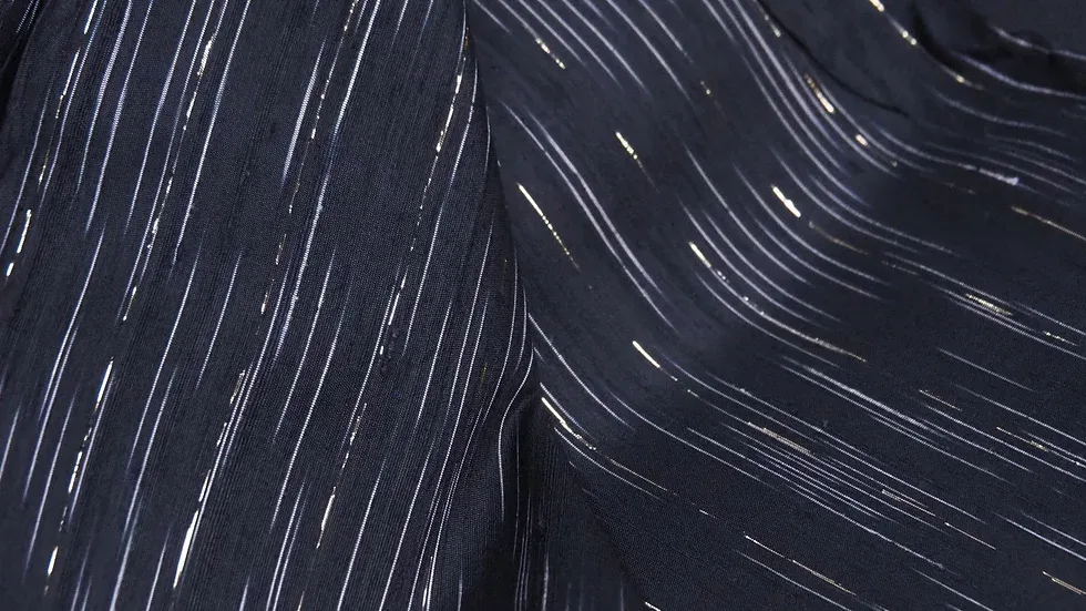 Silk Multicolour Stripe, Black