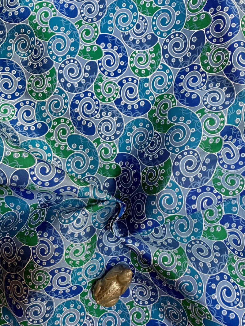 Printed Silk, Smooth Weave, Multicolour